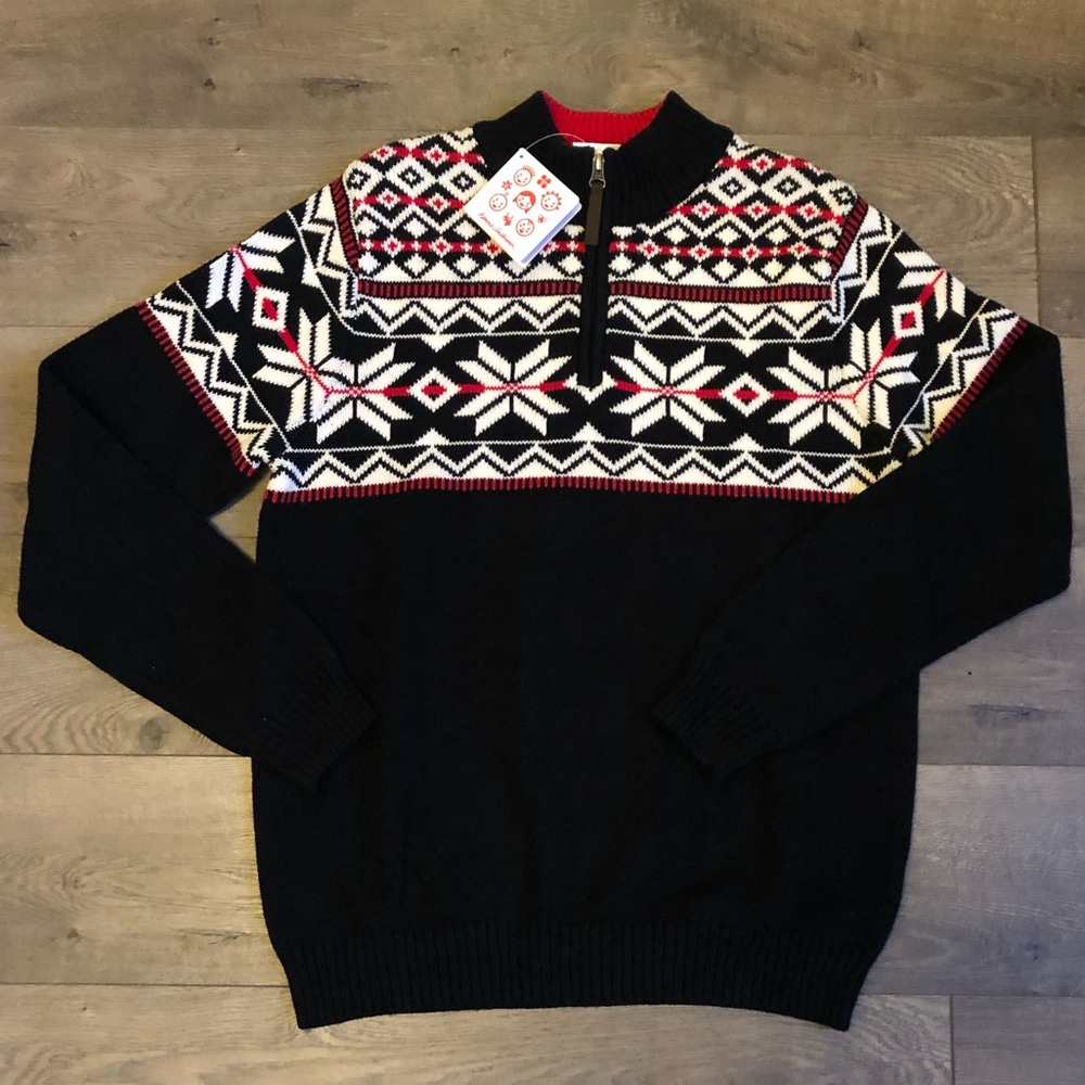 Hanna Anderson Iconic Fair Isle Christmas Sweater